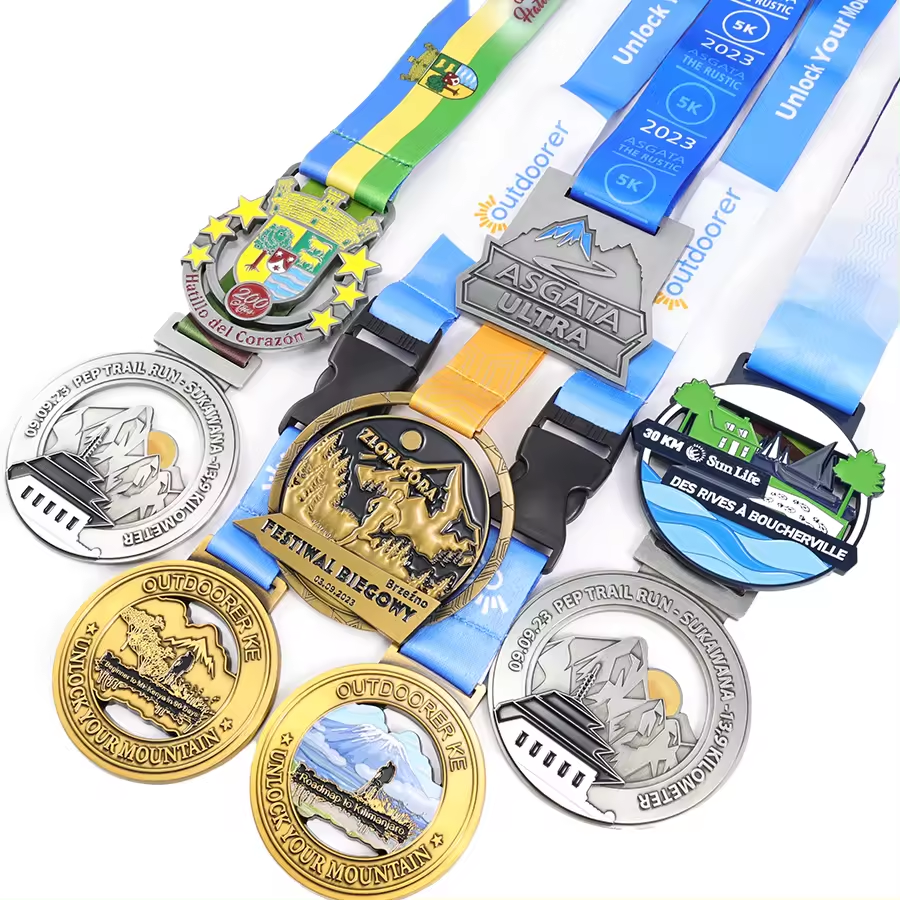 OEM ылайыкташтырылган дизайн металл спорт медалы
