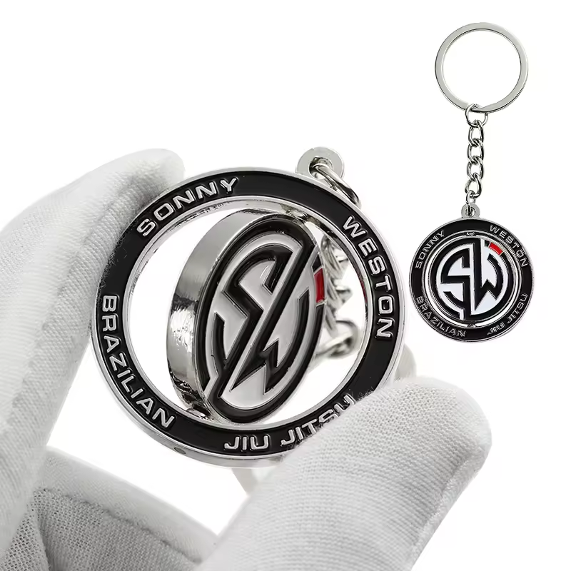 Promotion Gift Airplane Logo Spin Keychain