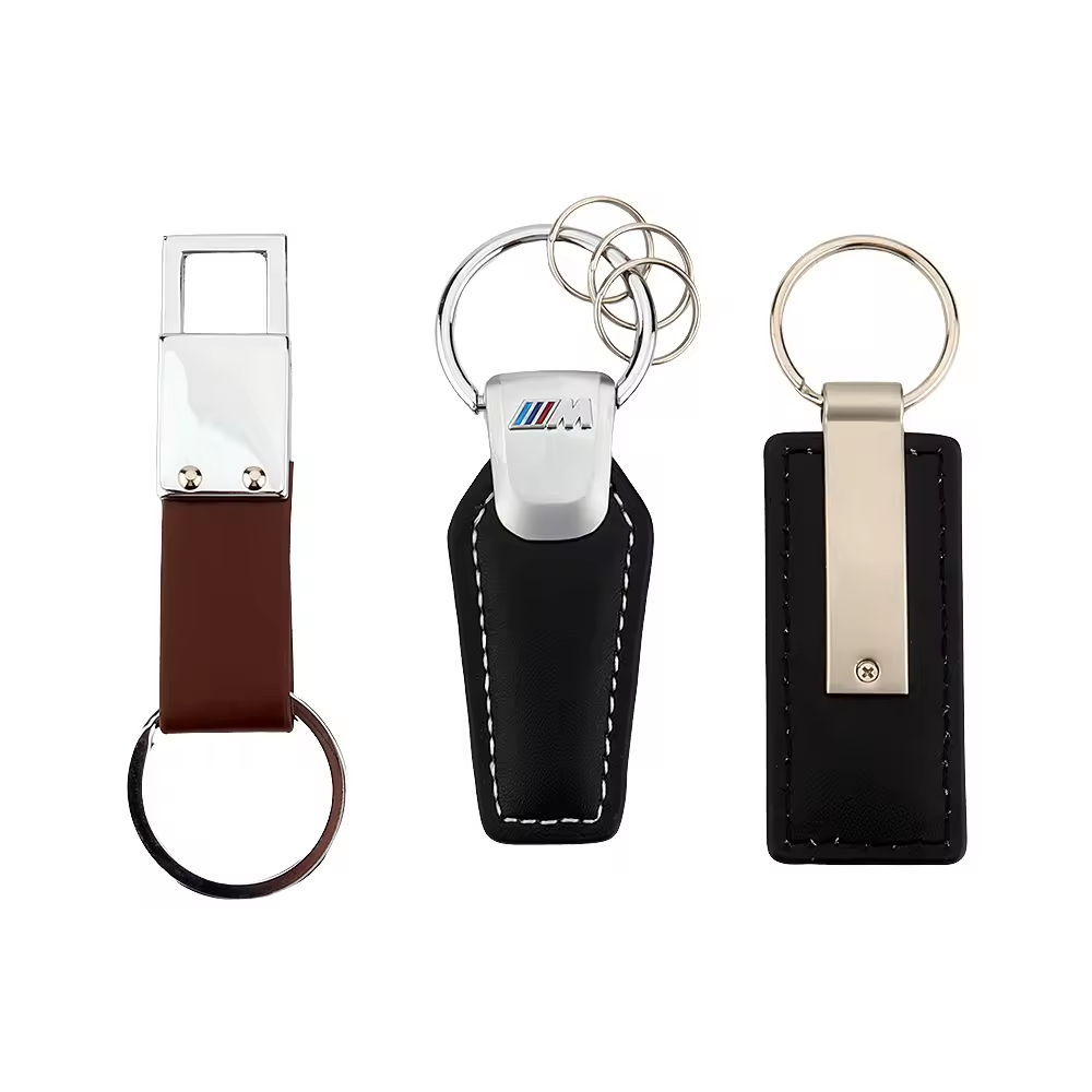 Fashion Accessories Leather Airtag Keychain