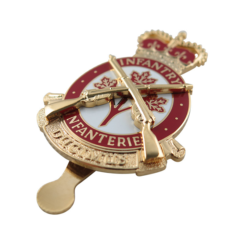 Distintivo per berretto militare con clip per souvenir (2)