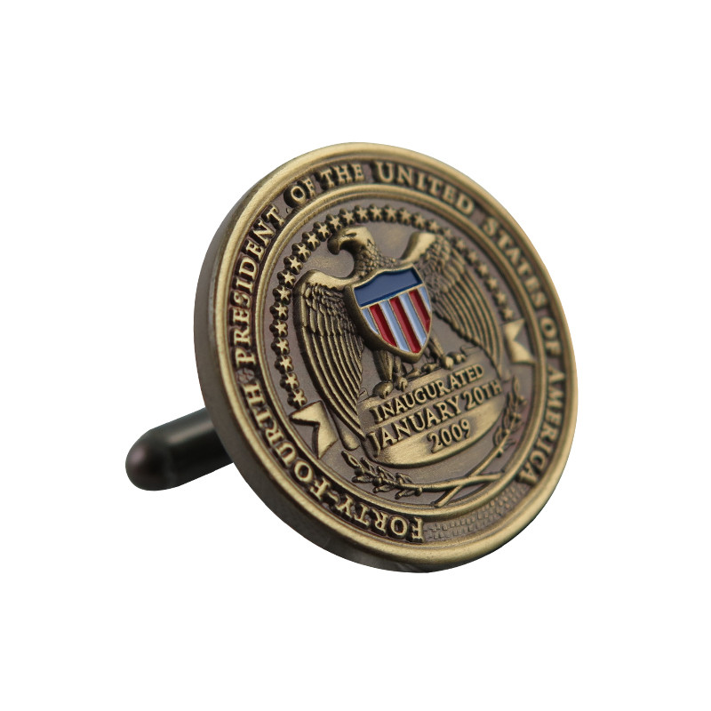 Hoge kwaliteit 3D-logo militaire politie-manchetknopen (4)