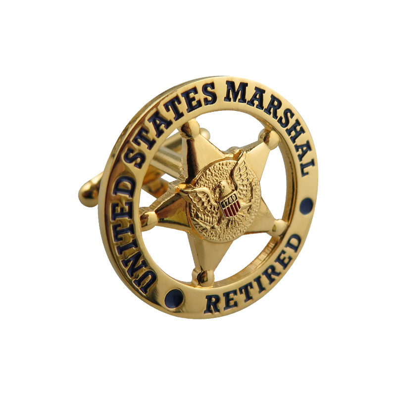 Hoge kwaliteit 3D-logo militaire politie-manchetknopen (3)