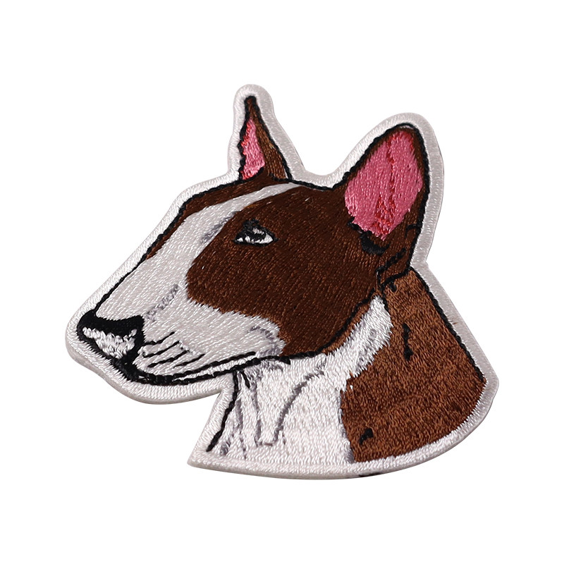 Cute Dog Iron On Full Embroidery Patch (2)