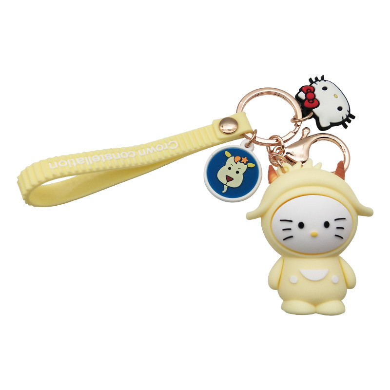 Famous Hello Kitty Full 3D Soft PVC Keychain (6)