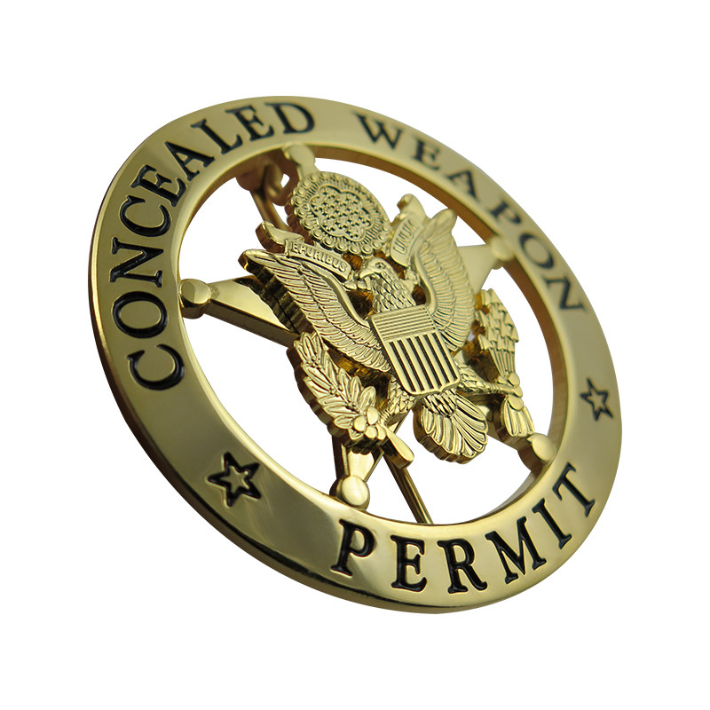 Metal US Police Badge Enamel Pin Maker (3)