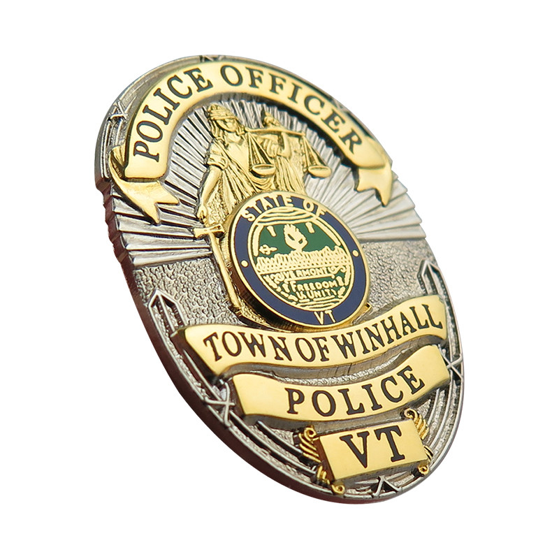 Metal US Police Badge Enamel Pin Maker (2)