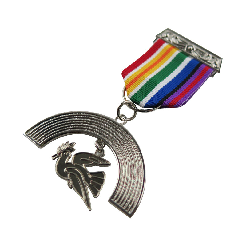 Spersonalizowany medal wojskowy o niestandardowym cięciu bez kolorowania (4)