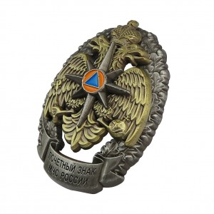 Distintivo militar 3D de bronze personalizado com baixo MOQ