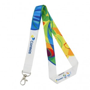 Custom Polyester Lanyards Full Color Printing Neck Straps with Logo