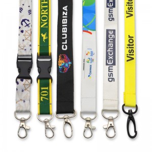 High Quality Custom Printing Logo Neck Polyester Lanyards For Sale