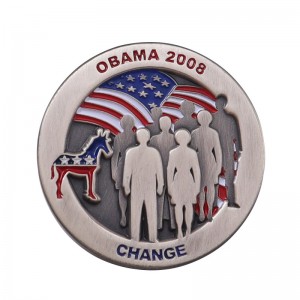 Factory Low MOQ Round Shape Country Badges