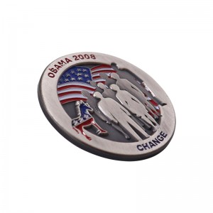 Factory Low MOQ Round Shape Country Badges