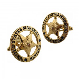 Freemason Masonic Custom logo Soft Hard Enamel Gold Cufflinks
