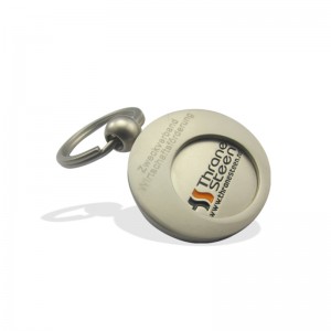Custom Logo Shopping Trolley Token Coin Keychain