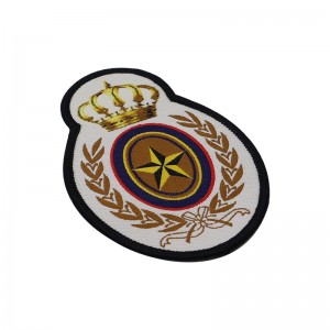 Embroidered Laser Cut Flags Fabric Woven Patch