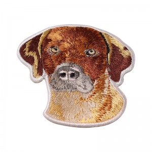 Cute Dog Iron On Full Embroidery Patch
