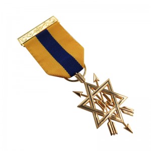 Spersonalizowany medal wojskowy o niestandardowym kroju, bez kolorowania