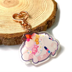 Custom Anime Character Kawaii Plastic Acrylic Printed Keychain