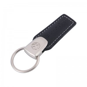 Fashion Luxury Car Leather Metal Keychain Airson Tiodhlac
