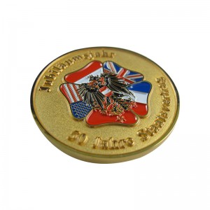 New Fashion Design for Hot Sale Cheap Chile Souvenir Coin Custom 40th Anniversary Air Force Metal Challenge Coin