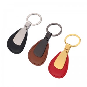 Porte-clés en cuir pour cadeaux promotionnels avec logo laser
