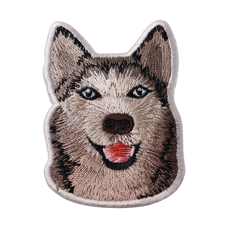 Cute Dog Iron On Full Embroidery Patch (1)