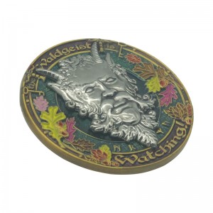 Spersonalizowana, spersonalizowana moneta ducha lasu na pamiątkę