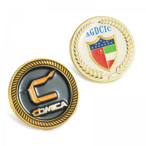 Fabbrica Low MOQ Round Shape Country Badges