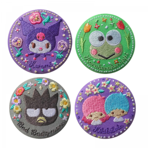 Customer Cute Embroidered Tinplate Badge Manufacturer