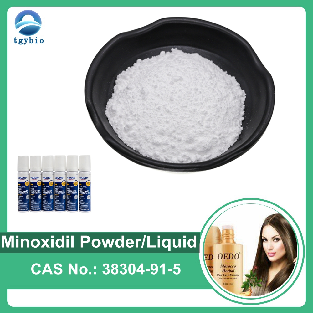 99% Pure Anti-Hair Loss Raw Material Minoxidil Powder 5% Minoxidil Liquid CAS 38304-91-5