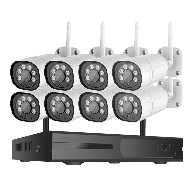 High-Definition Surveillance Package: 8-Channel WiFi Cameras