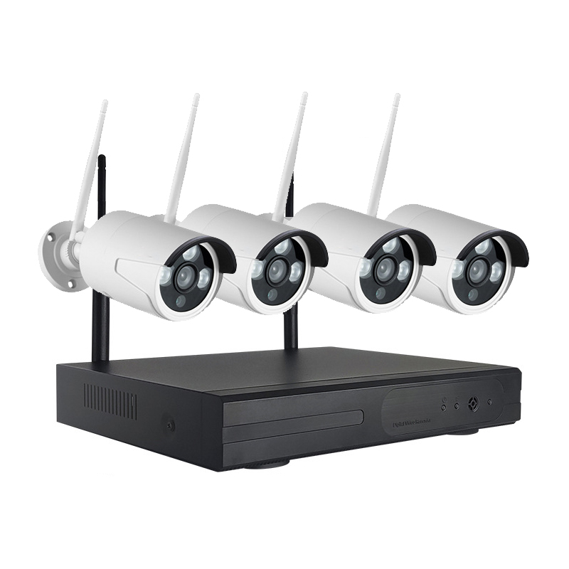 WIFI-beveiligingskit met 4 camera's en toegang op afstand