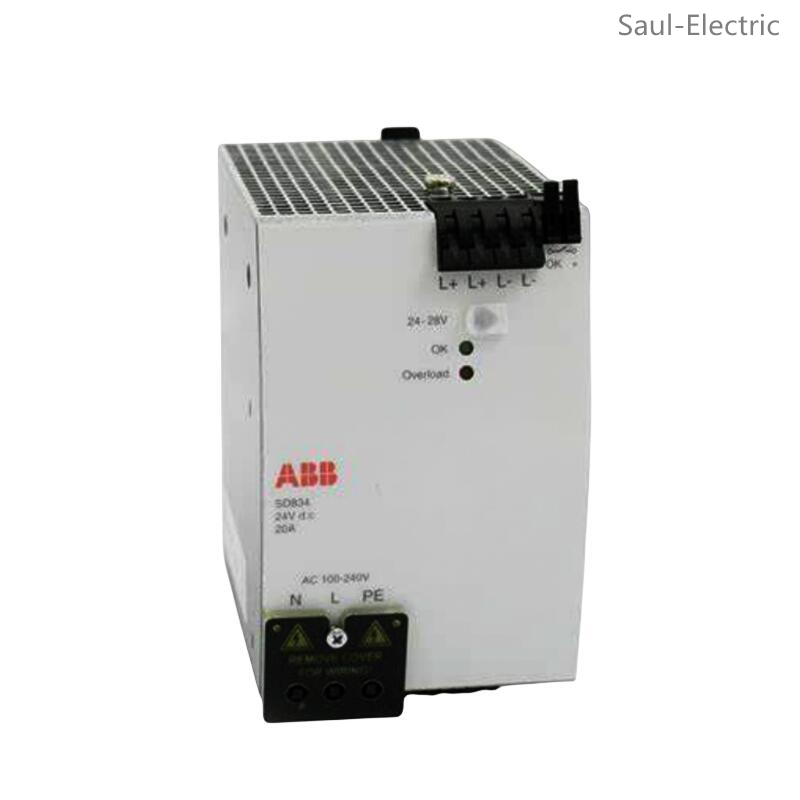 ABB SD834 Space-saving power supply intended Rapid Delivery