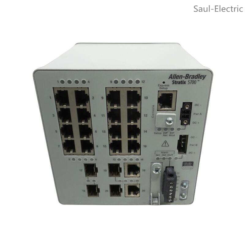Comutador Ethernet não gerenciado Allen-Bradley 1783-BMS20CL