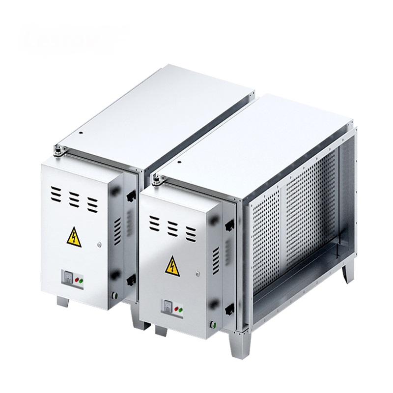 Purificador de aire electrostático para restaurante con purificación LF-JDW-DB-4 95% para niebla de aceite