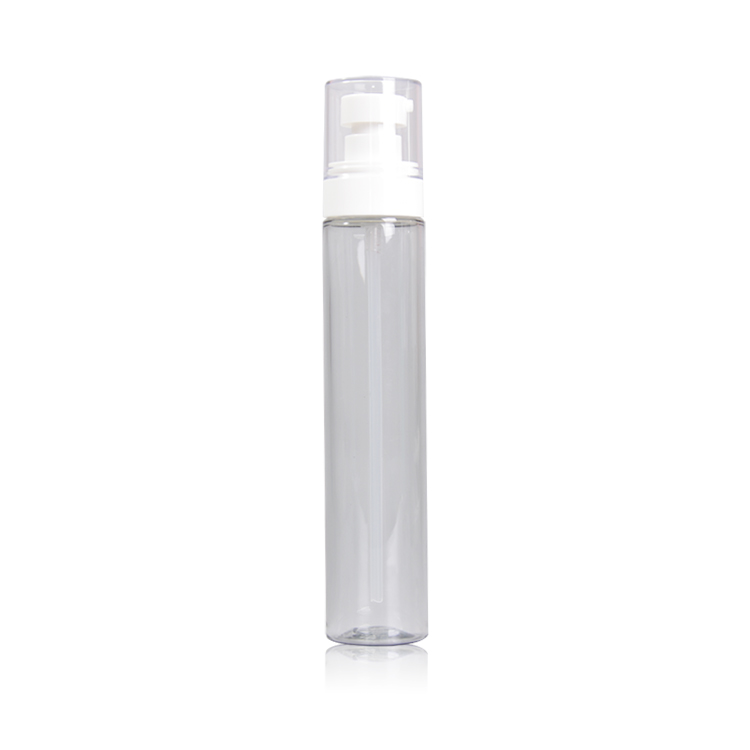 លក់ដុំទទេ 10ml 30ml 50ml 60ml 100ml 120ml ការវេចខ្ចប់រាងមូល PET Plastic Facial Spray Bottle