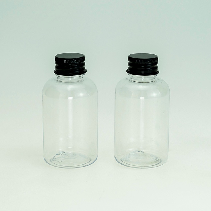 Thepa e Tloaelehileng ea 60ml Plastic Shampoo Shower PET PET Bottle Travel Dispenser Packaging