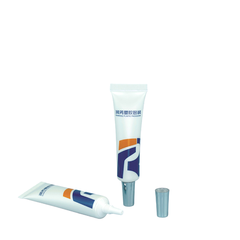 Squeeze Plastica Personalizzata Ugello Long Nasu Tubu Cosmetic Eye Cream Con Coperchio Placcante