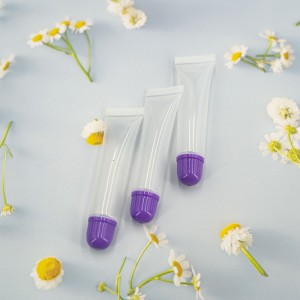 ຂາຍສົ່ງ Custom ເຄື່ອງສໍາອາງພາດສະຕິກ Mini Soft Tube Lip Gloss Squeeze Tube
