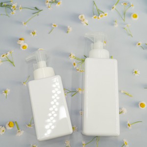 Wholesale Plastic Cosmetic PET Square Pump Bottle Packaging