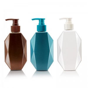 Hlatsoa 'Mele oa Ho Hlatsoa 'Mele Setshelo sa PET Plastic 300ml 500ml Cosmetics Shampoo Pump Bottle