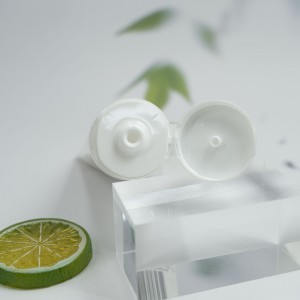 D40 White Silkscreen Printing Plastic Squeeze Cosmetic Tube Packaging