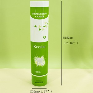 D35 Offset Printing Plastic Squeeze Cosmetic Tube Packaging