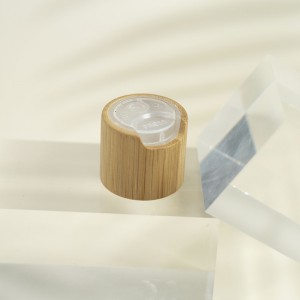 Plastic Custom PET Bottle With Disc Cap Top Of Bamboo