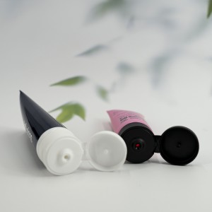 Acceptable Customer’s Logo 100ml Plastic Cosmetic Gloss D35mm Soft Tube Packaging Squeeze PE Tube With Flip Lid