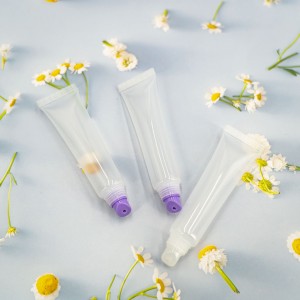 Custom 10ml Plastic Cosmetics Tubes Soft Squeeze Lip Gloss Tube Lip Balm Tube With Logo