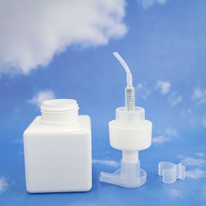 Wholesale Bulk Custom Plastic Cosmetic Container Packaging PET Square Pump Bottle For Hand sanitizer shower gel shampoo