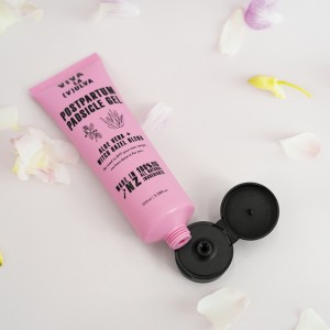 Squeeze Tube Plastic Packaging Soft PE Acceptable Customer’s Logo 100ml Cosmetic Matte Packaging D35mm Pink Face Wash