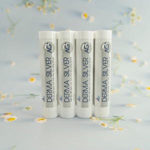 Custom Unsealed Tail D25mm Logo Print Squeeze Round Soft Tube Skincare Cream Lotion Empty Tube Packaging Cosmetic Screw Lid