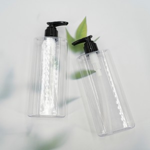 Bottle Shampoo Use PVC Plastic 500 ML Body Customized Industrial Beauty Surface Packaging Bottle Cap Pump Liquid